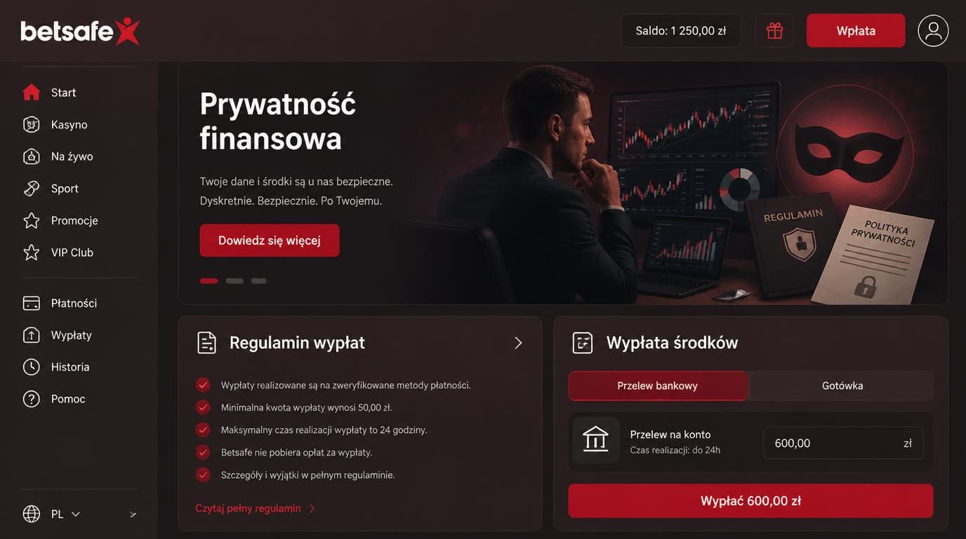 Kontrola nad pieniędzmi – prywatność i jasność wypłat.